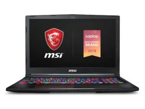 MSI GE63 Raider RGB-608 15.6" Gaming Laptop, 144Hz Display, Intel Core i7-9750H, NVIDIA GeForce RTX2070, 16GB, 256GB NVMe SSD + 1TB HDD