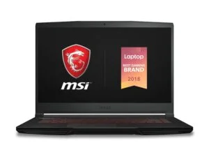 MSI GF63 Thin 8SC-030 15.6" Gaming Laptop, Thin Bezel, Intel Core i5-8300H, NVIDIA GeForce GTX1650, 8GB, 256GB NVMe NVMe SSD