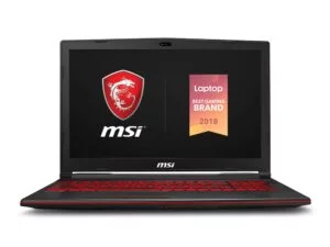 MSI GL63 8RCS-060 15.6" Gaming Laptop, Intel Core i5-8300H, NVIDIA GTX1050, 8GB, 256GB Nvme SSD, Win10